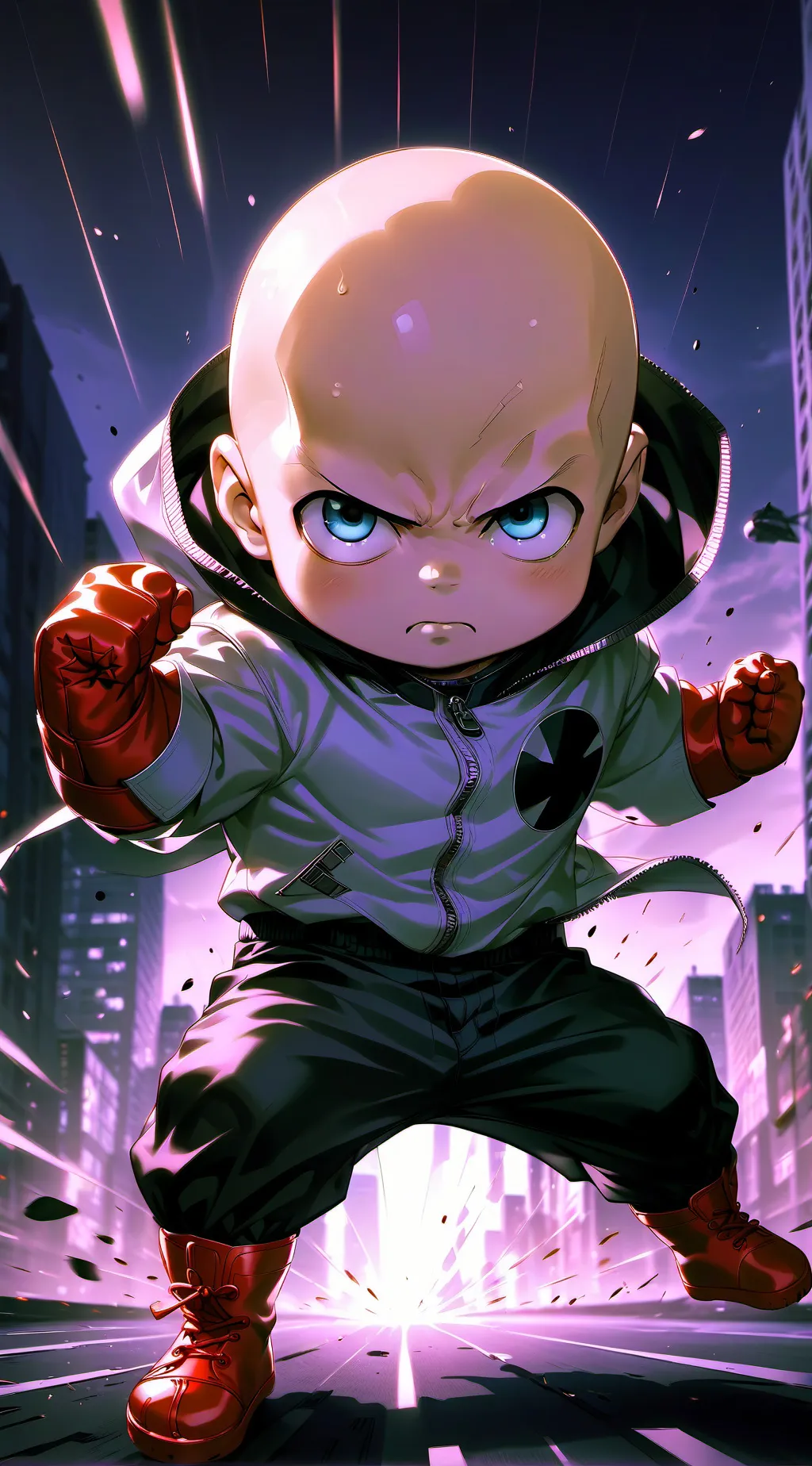 ai character: bebek one punch background