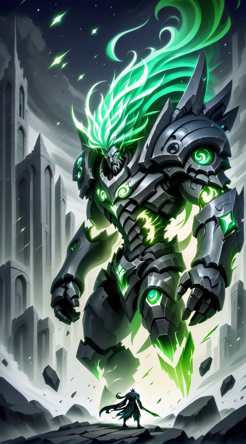 ai character: POV you are zombie background