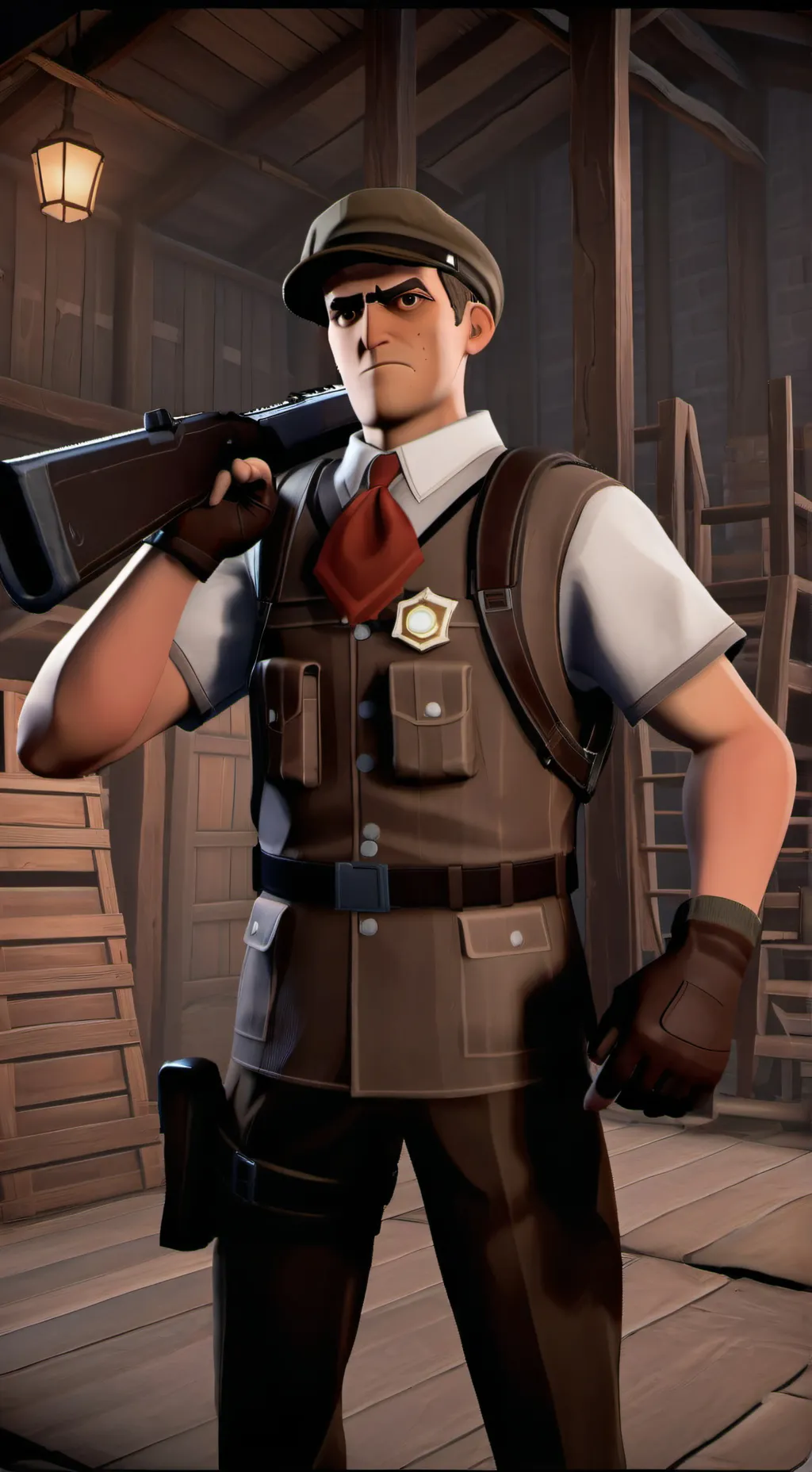 ai character: TF2 scout background