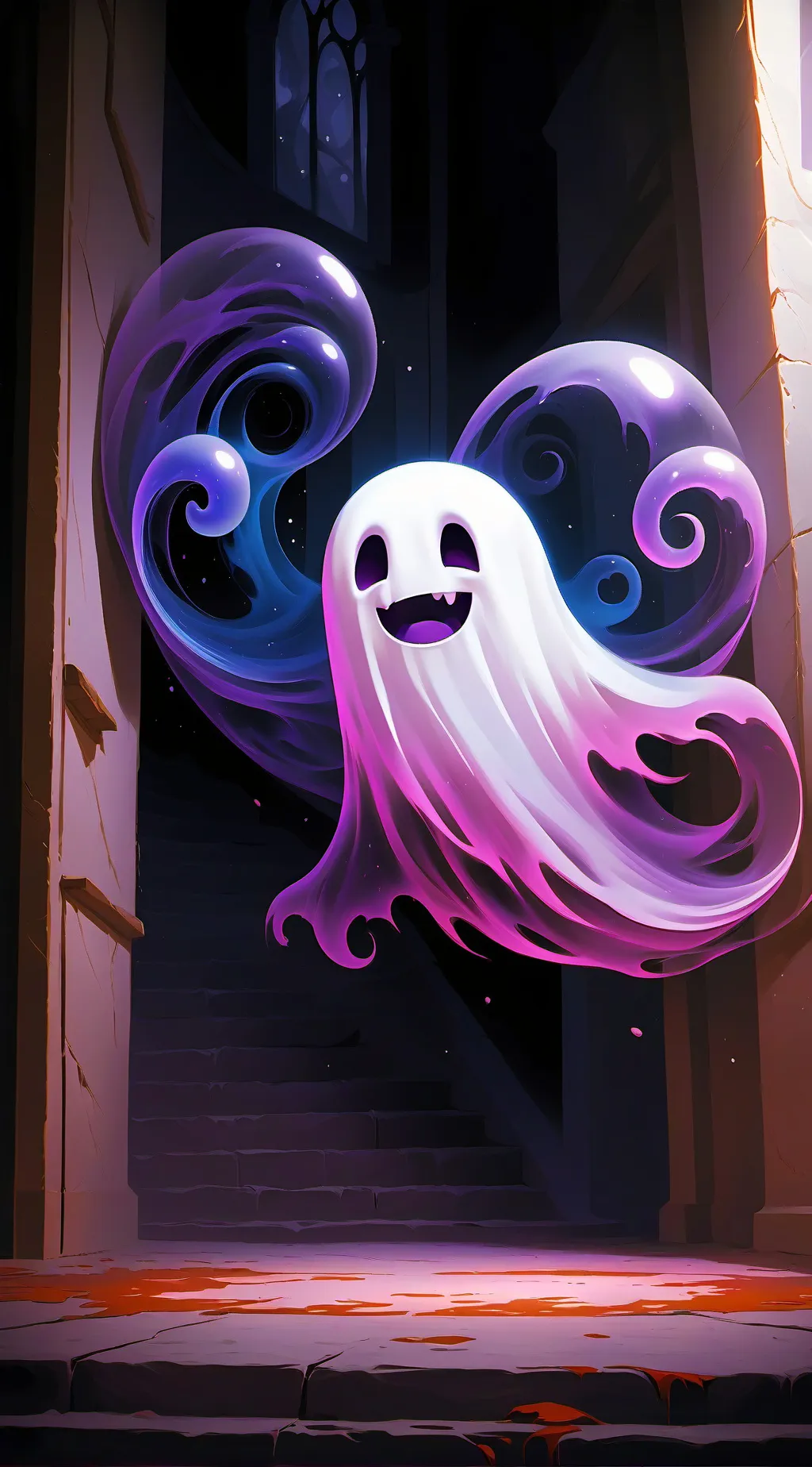 ai character: ghost background