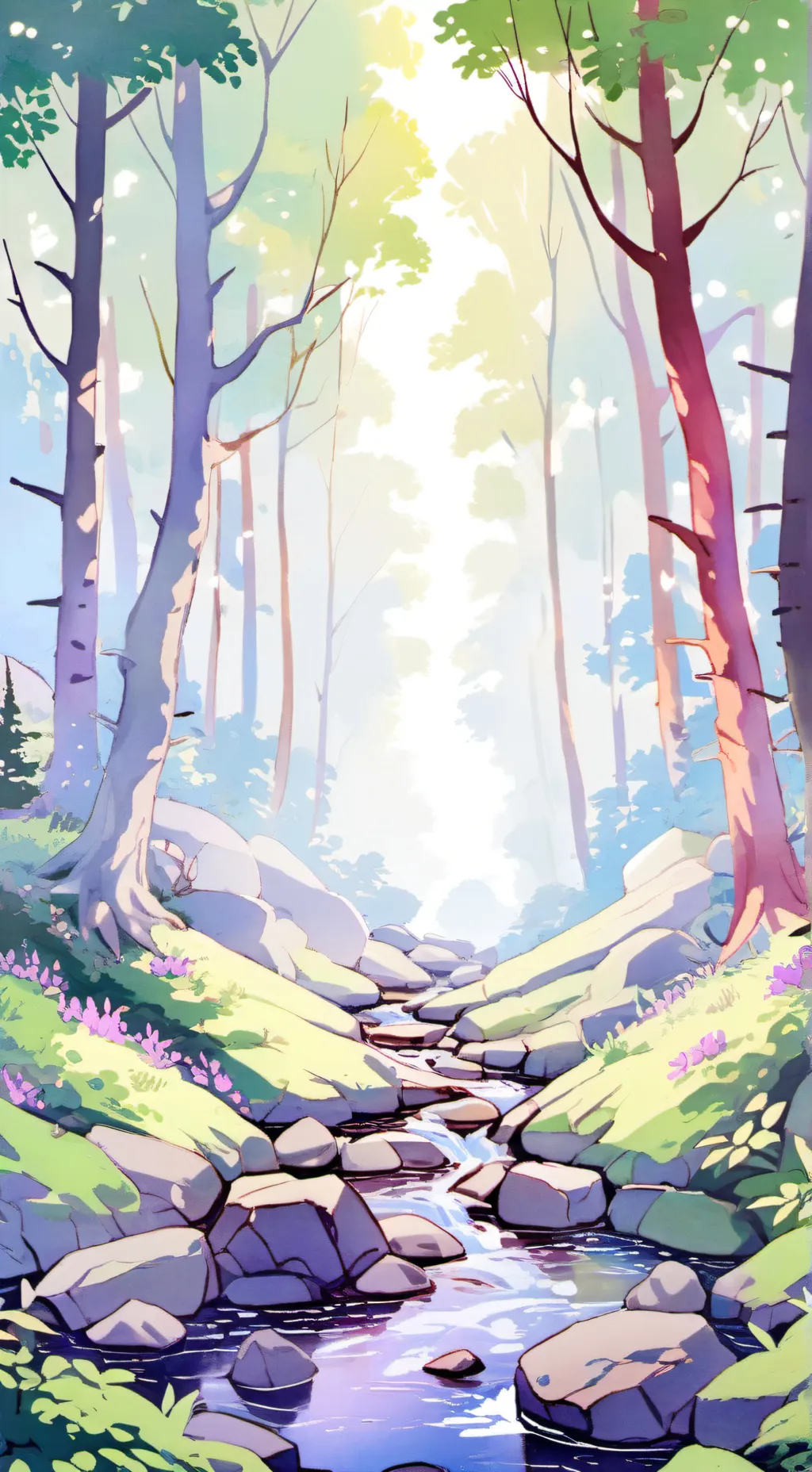 ai character: Forest background