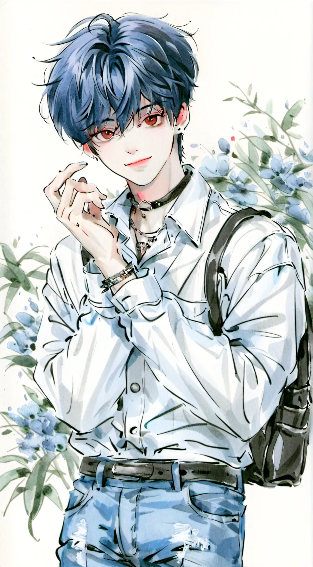 ai character: ~{•NOAH•}~ background