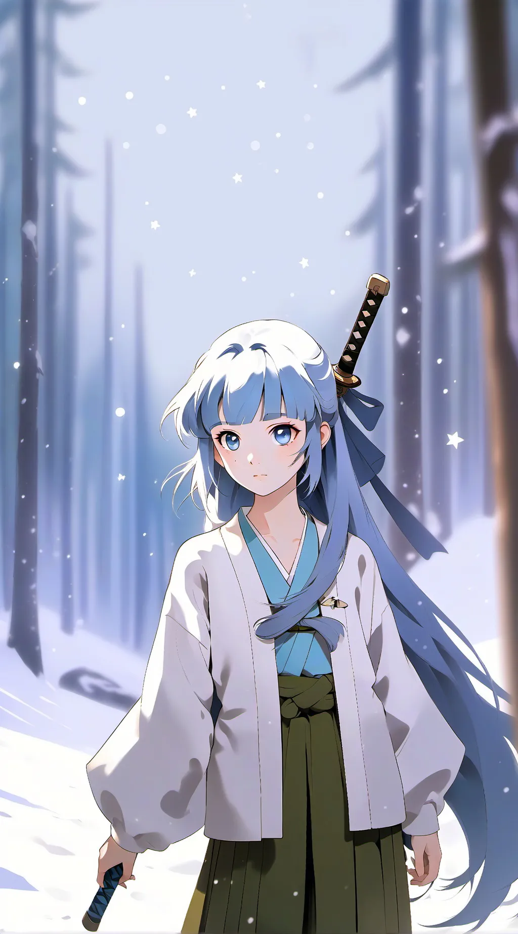 ai character: Mika ✨ background