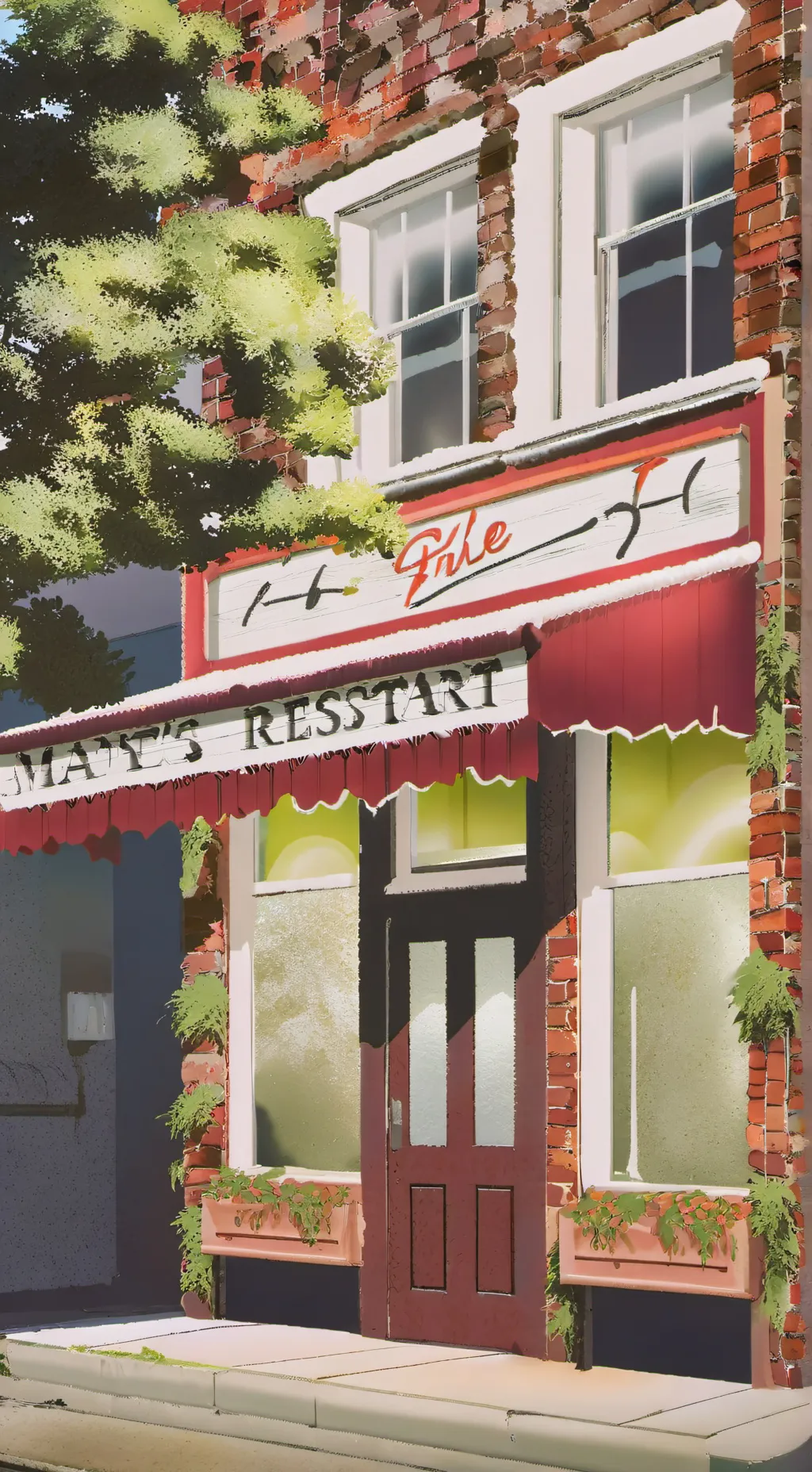 ai character: mardars resturant background