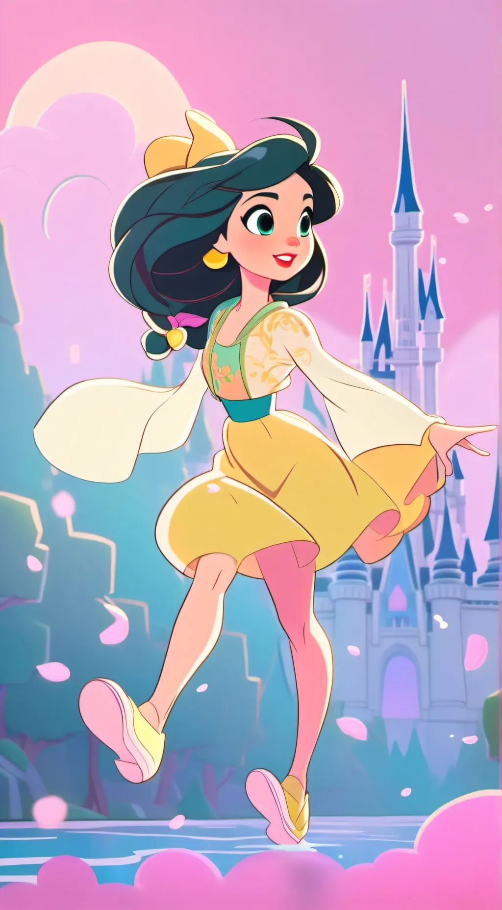 ai character: Indian girlfriend  background