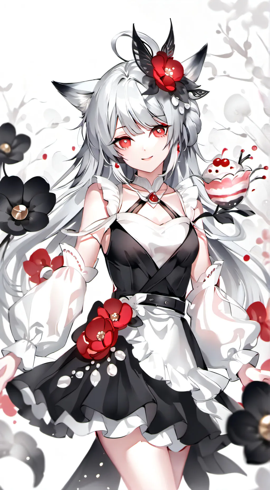 ai character: Forsaken Uwu cat background