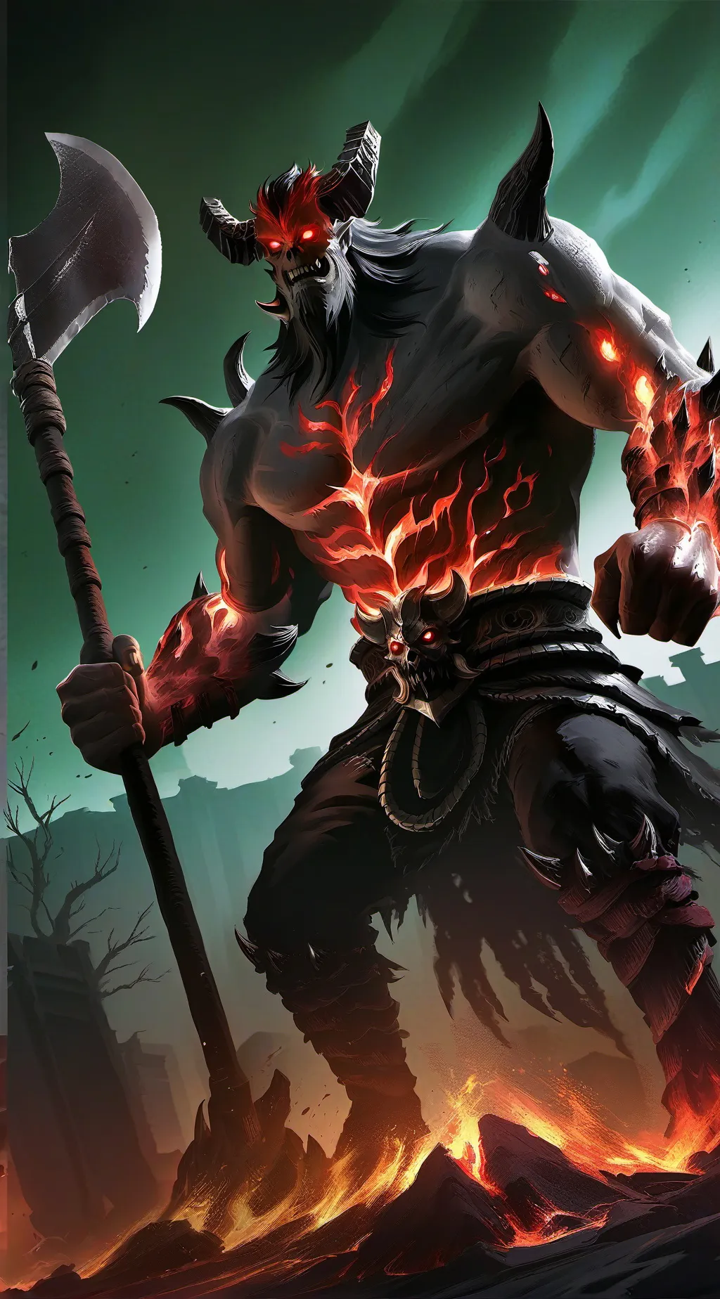 ai character: Crimson Overlord  background