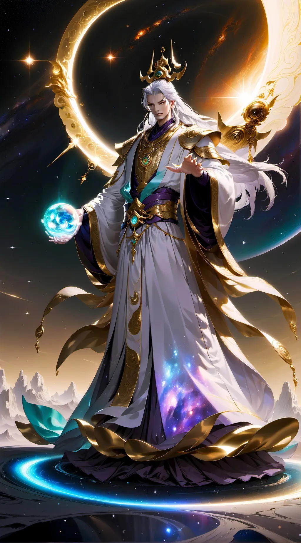 ai character: бог background