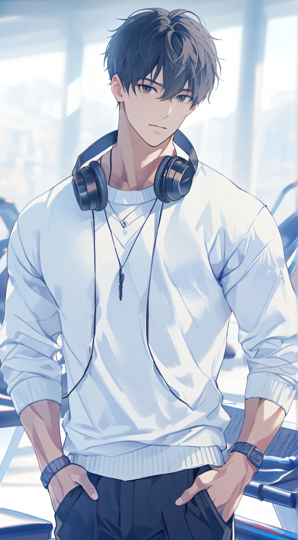 ai character: >~~~~♡Alexander~~> background