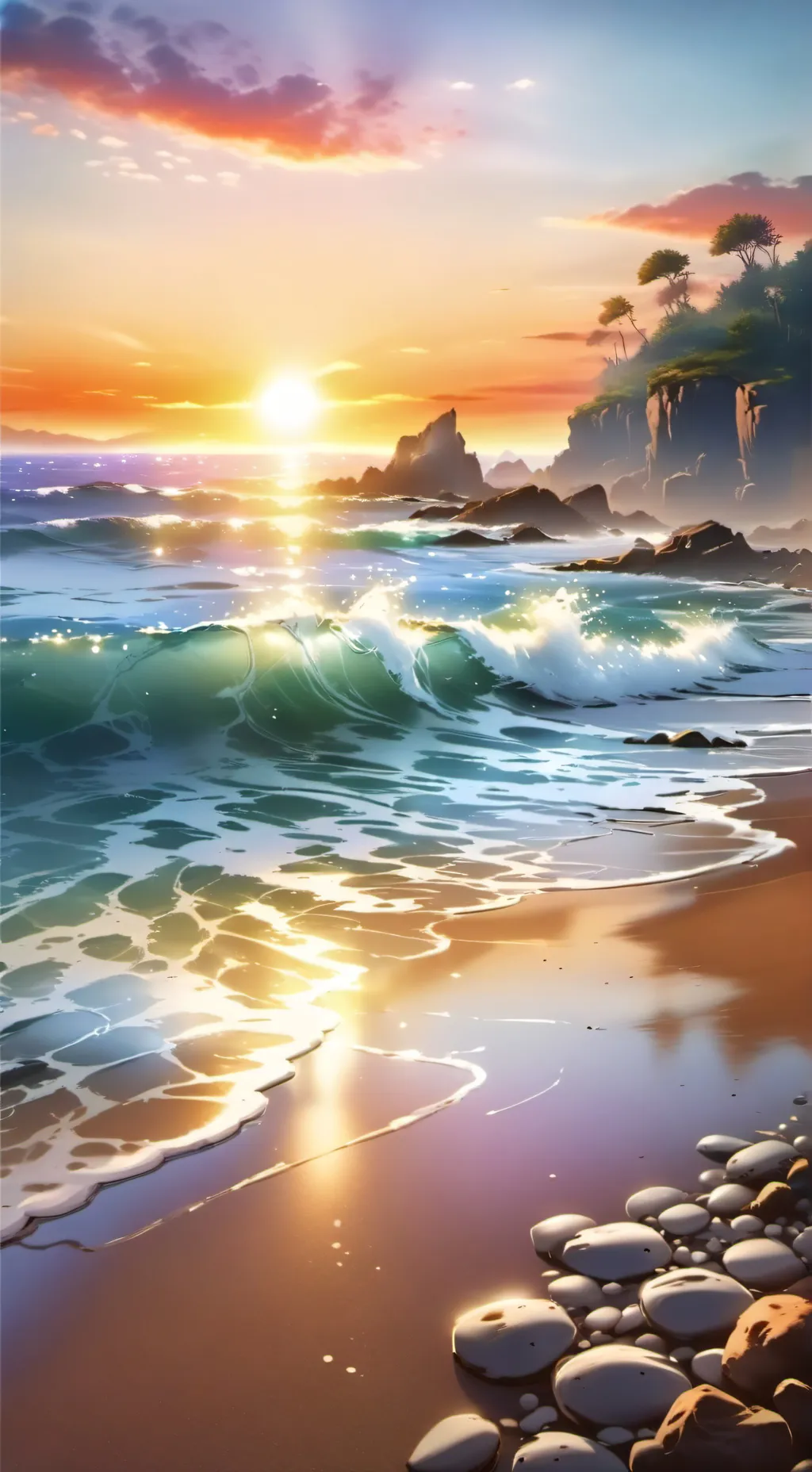 ai character: MHA BEACH DAY background