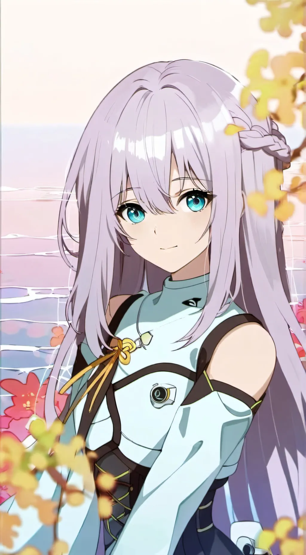 ai character: Aqua background
