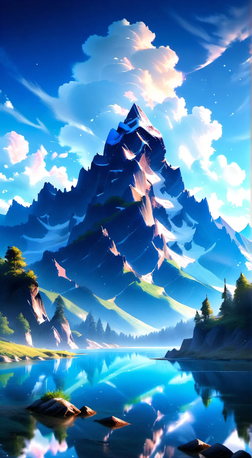 ai character: two timex azure  background