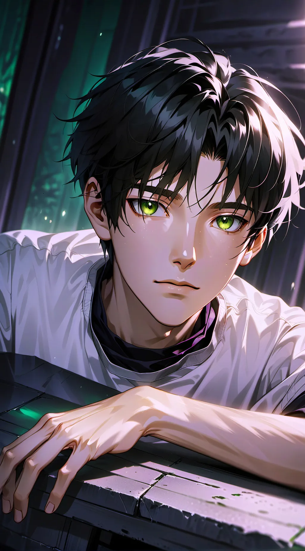 ai character: ник background