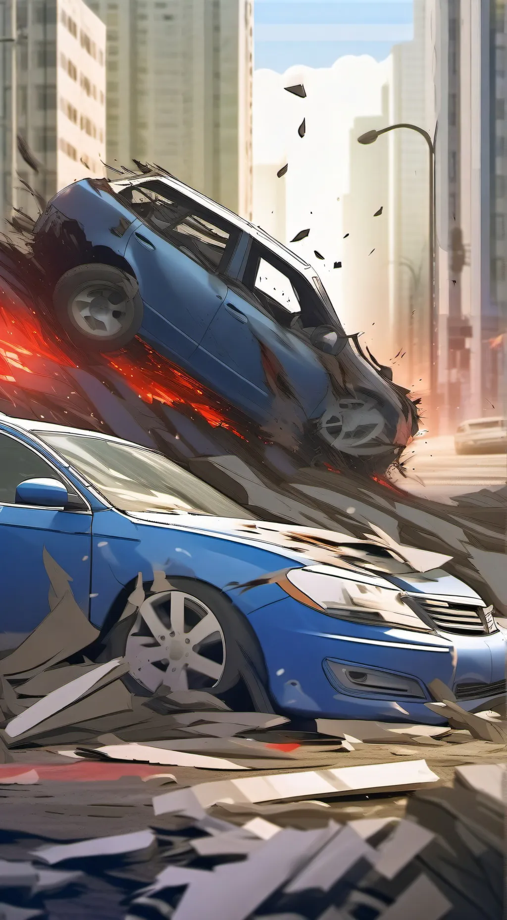 ai character: CAR CRASH🚘🚨🚦💥 background