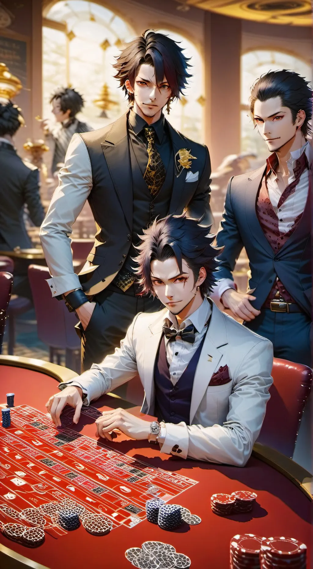 ai character: kny casino background