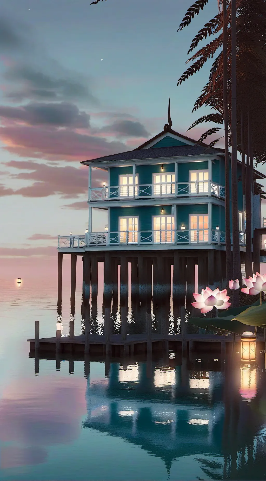 ai character: Kny Haunted house! background