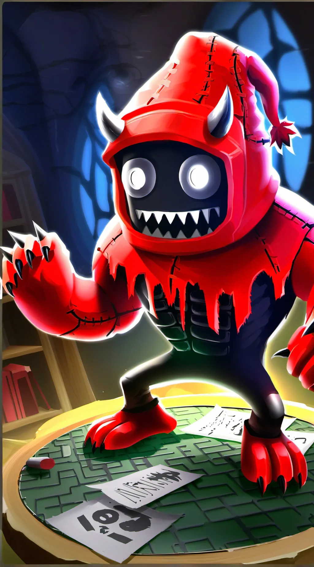 ai character: Guest 666❤️🖤 background