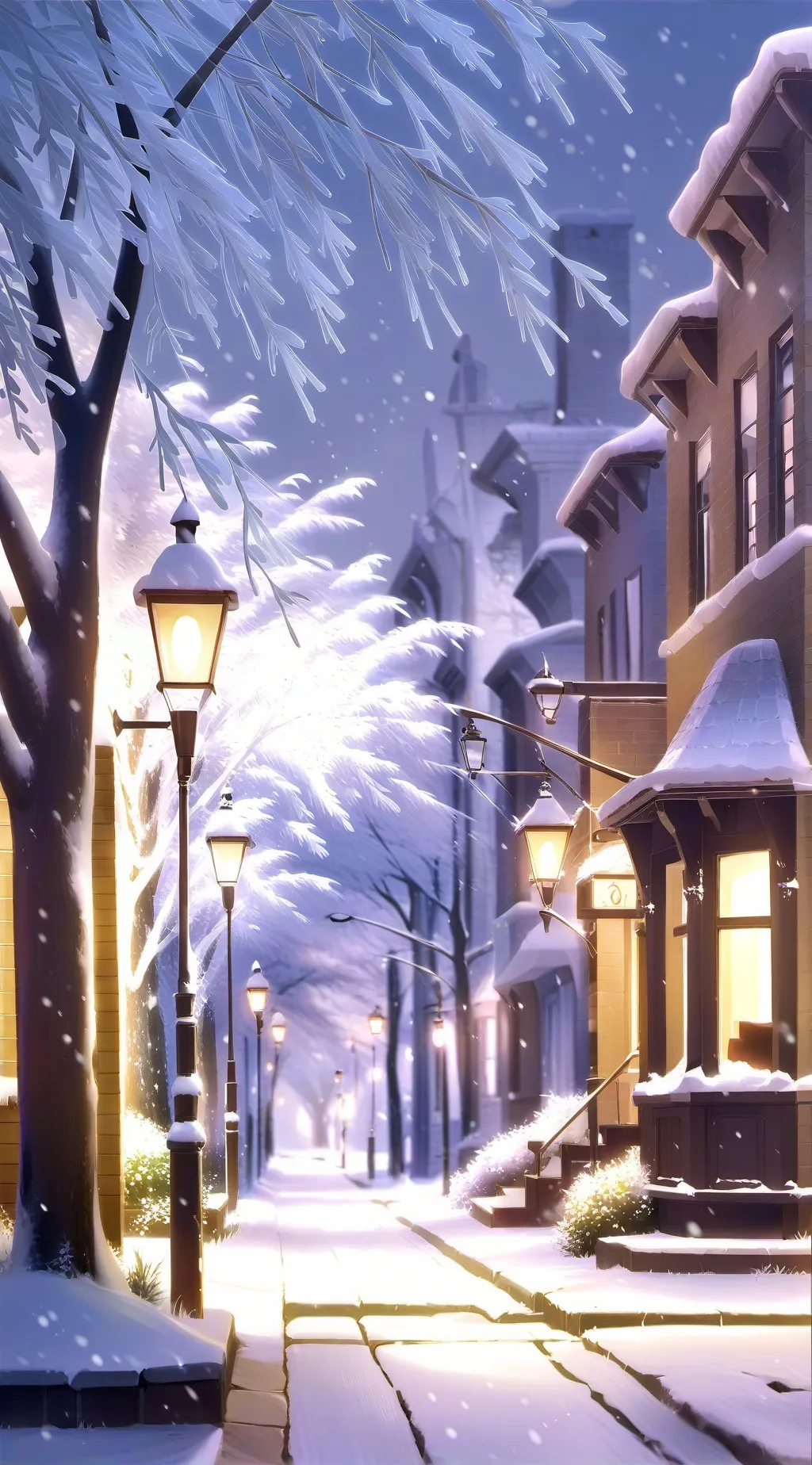 ai character: MHA chistmas background