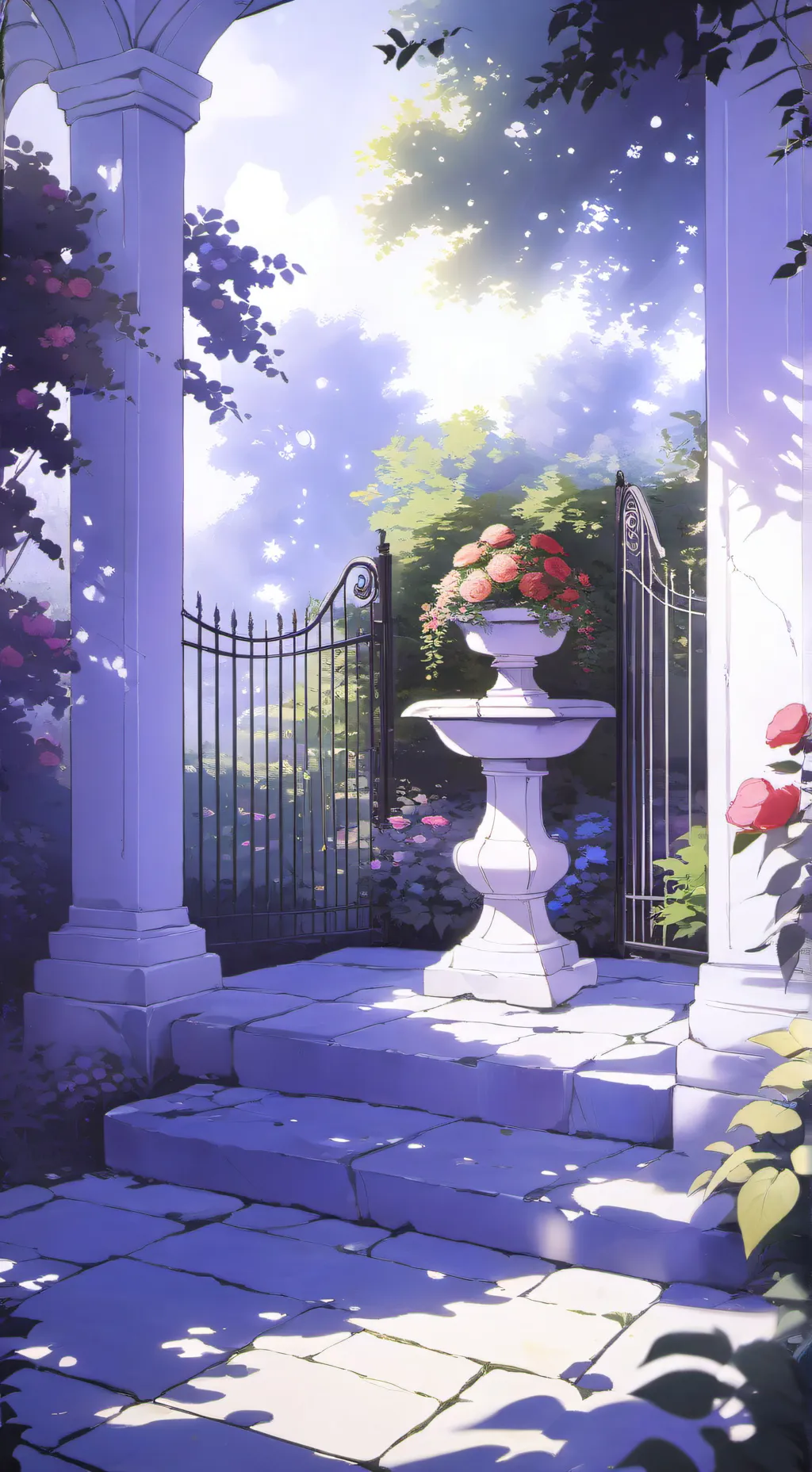 ai character: Garden fpe oc  background