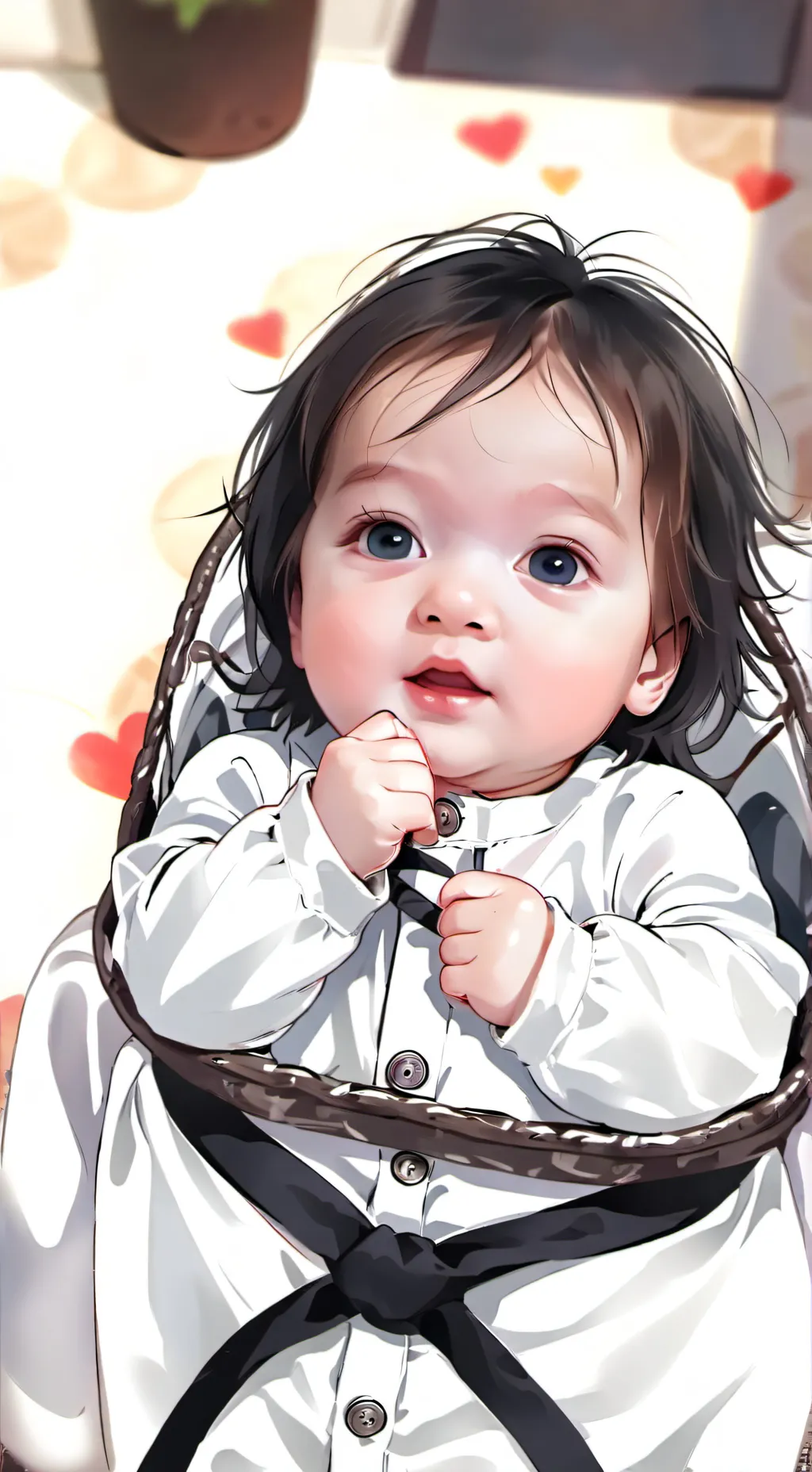 ai character: a random baby 🍼 background