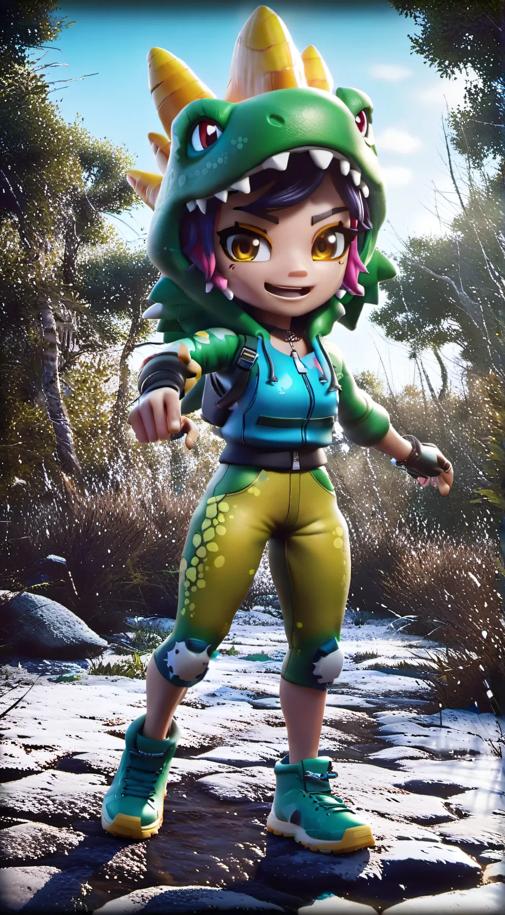 ai character: Shelly background