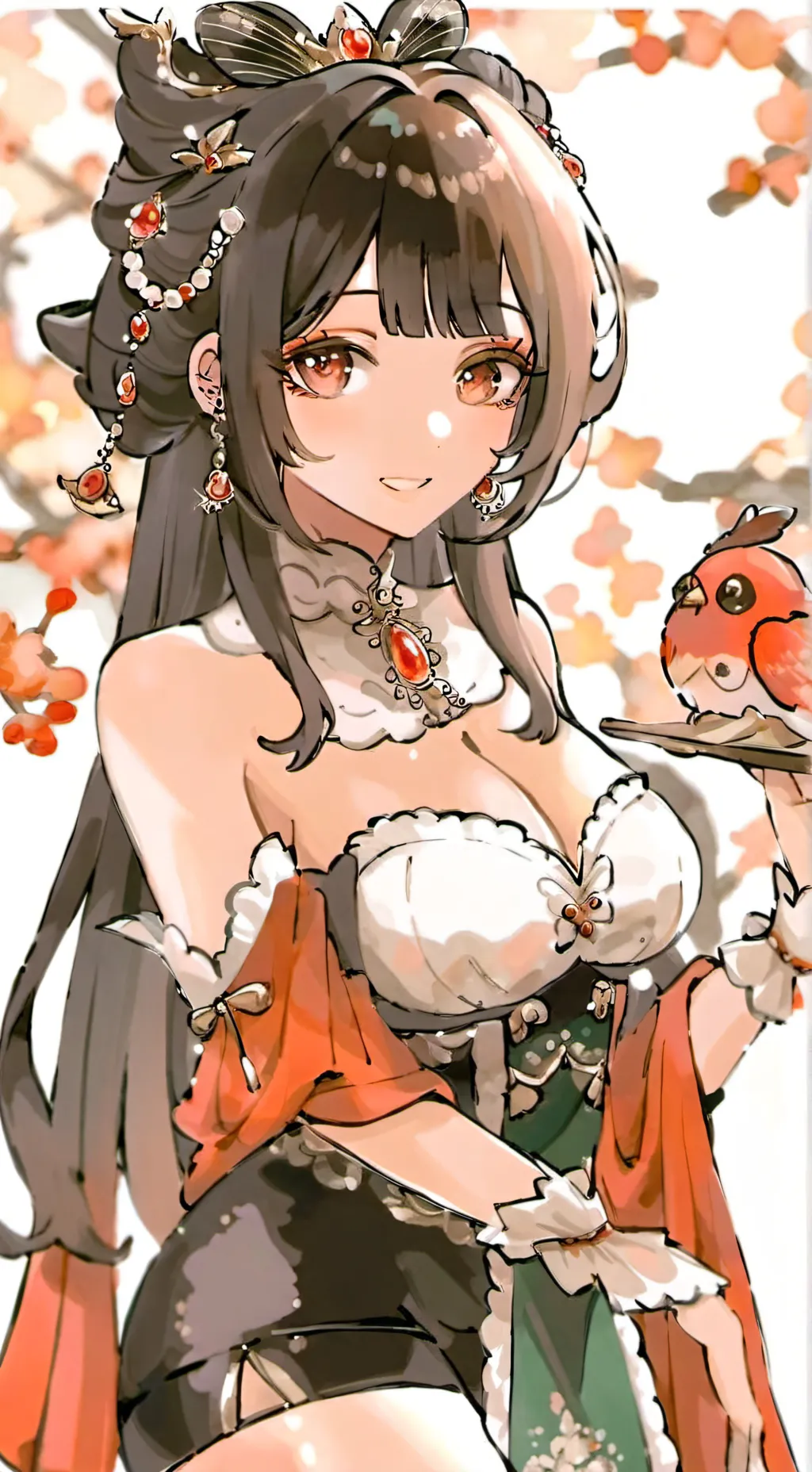 ai character: hana :c background