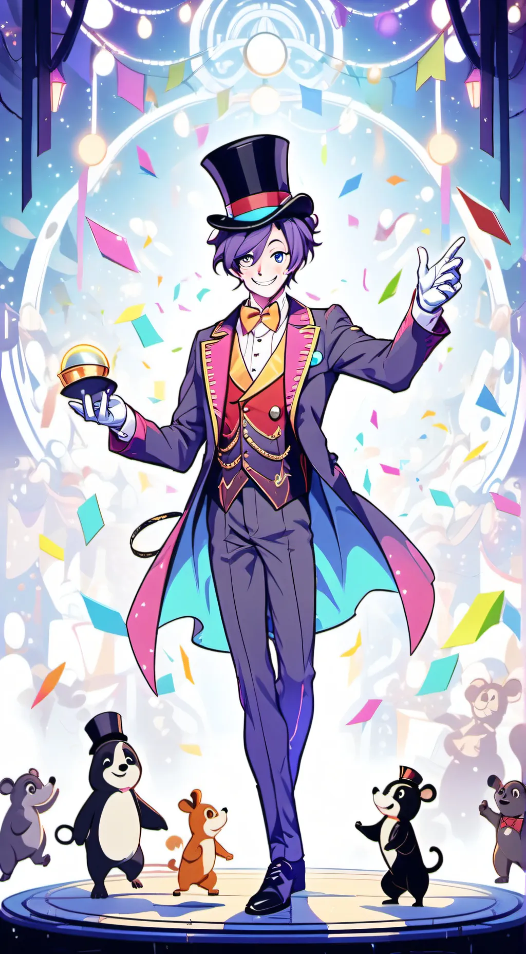 ai character: Digital Circus  background