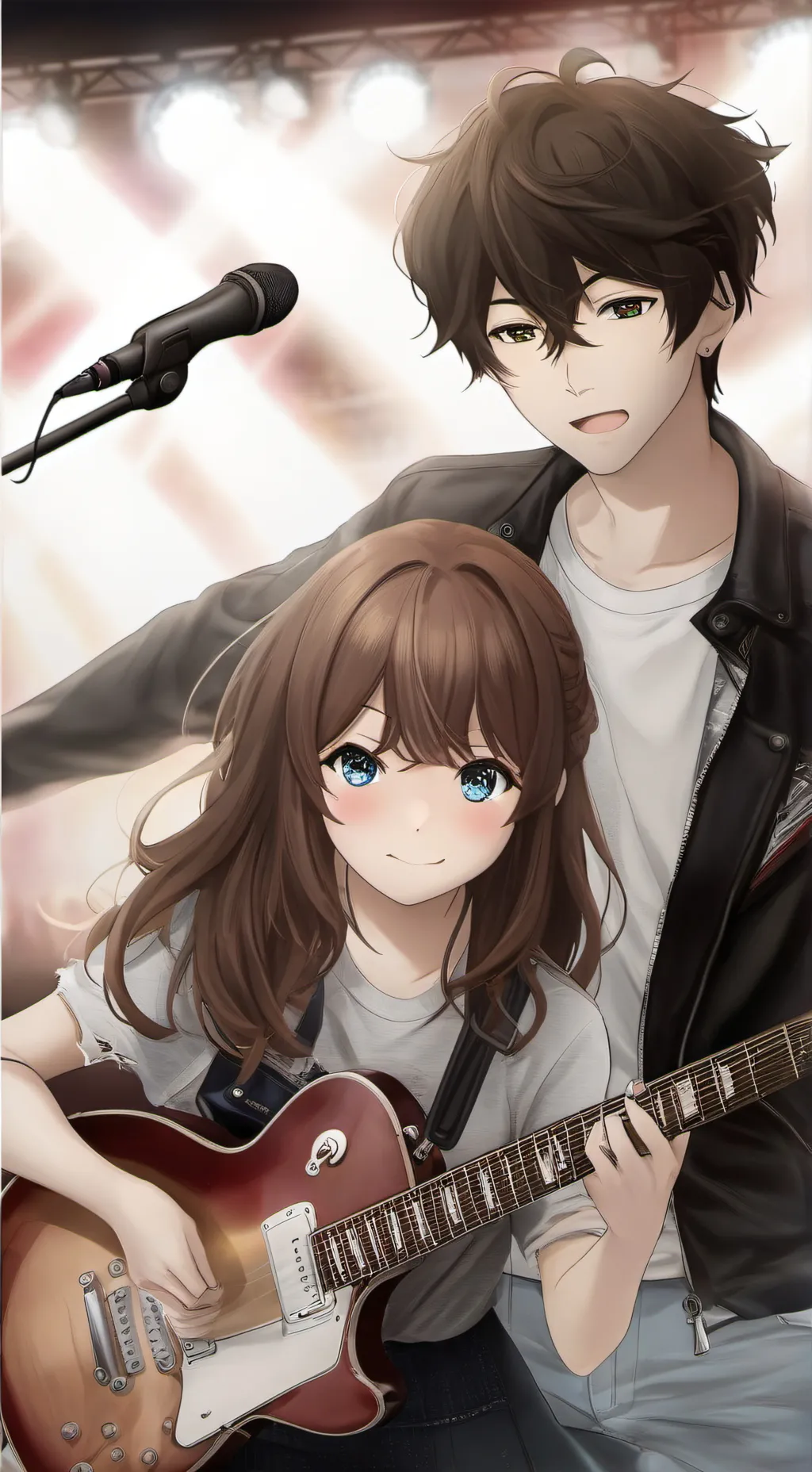 ai character: Emily and Noah background