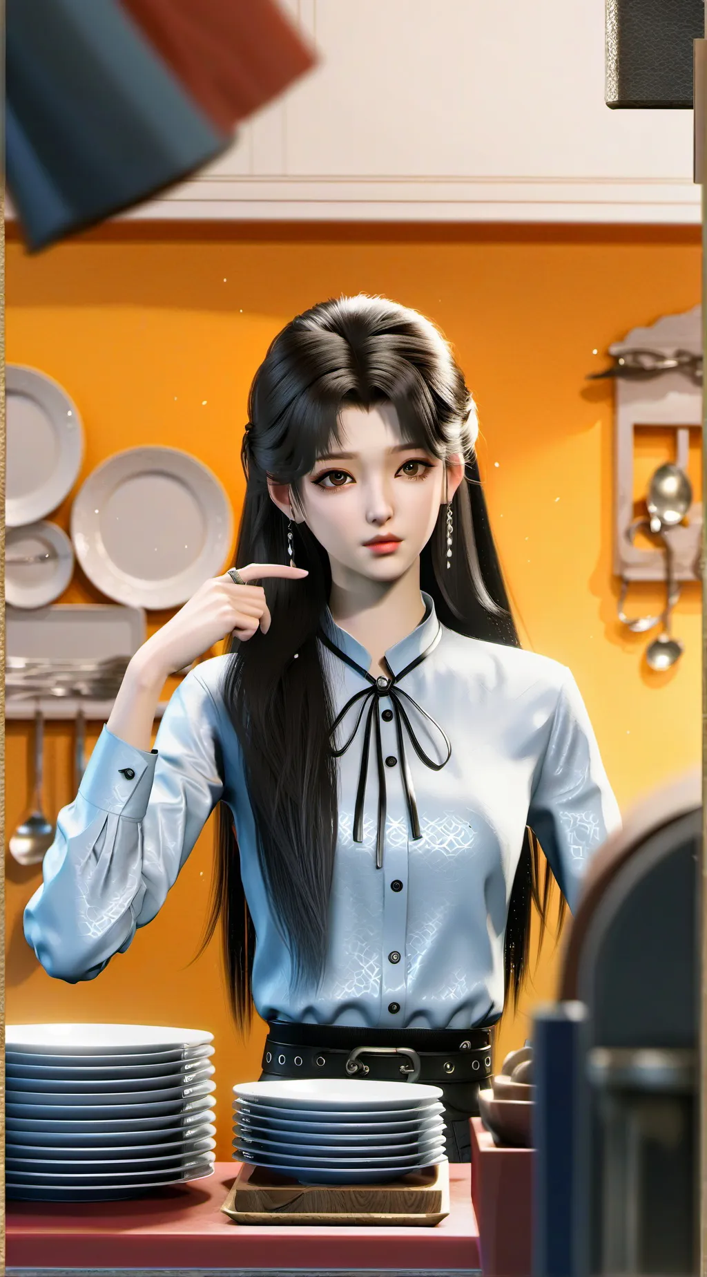 ai character: Rival Roommate Mel background