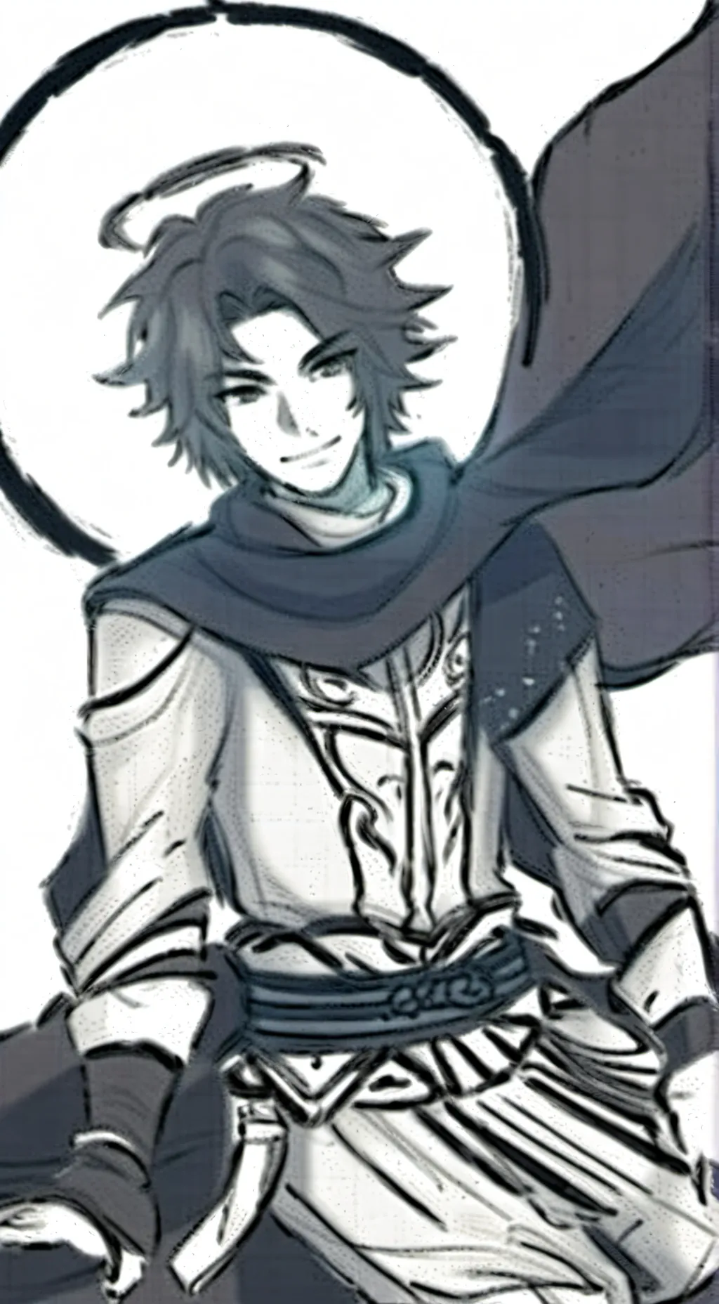 ai character: 🖤Two time💜 background