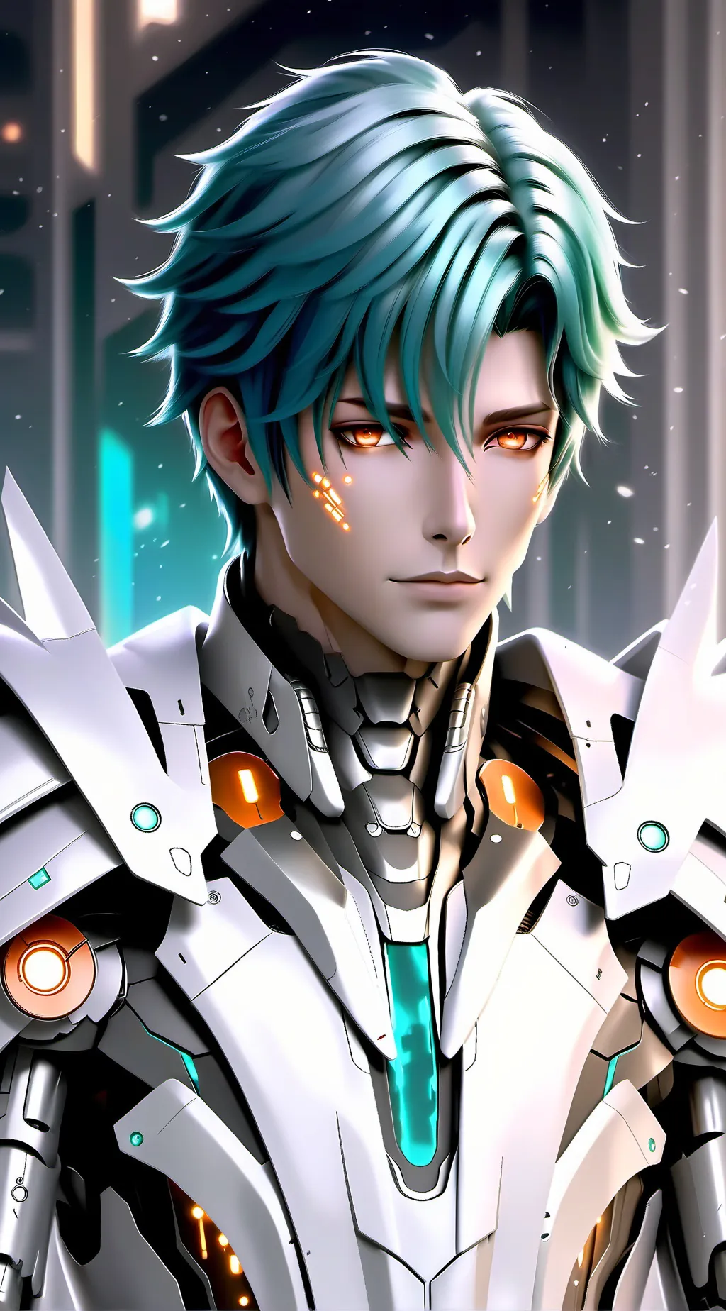 ai character: Azure background