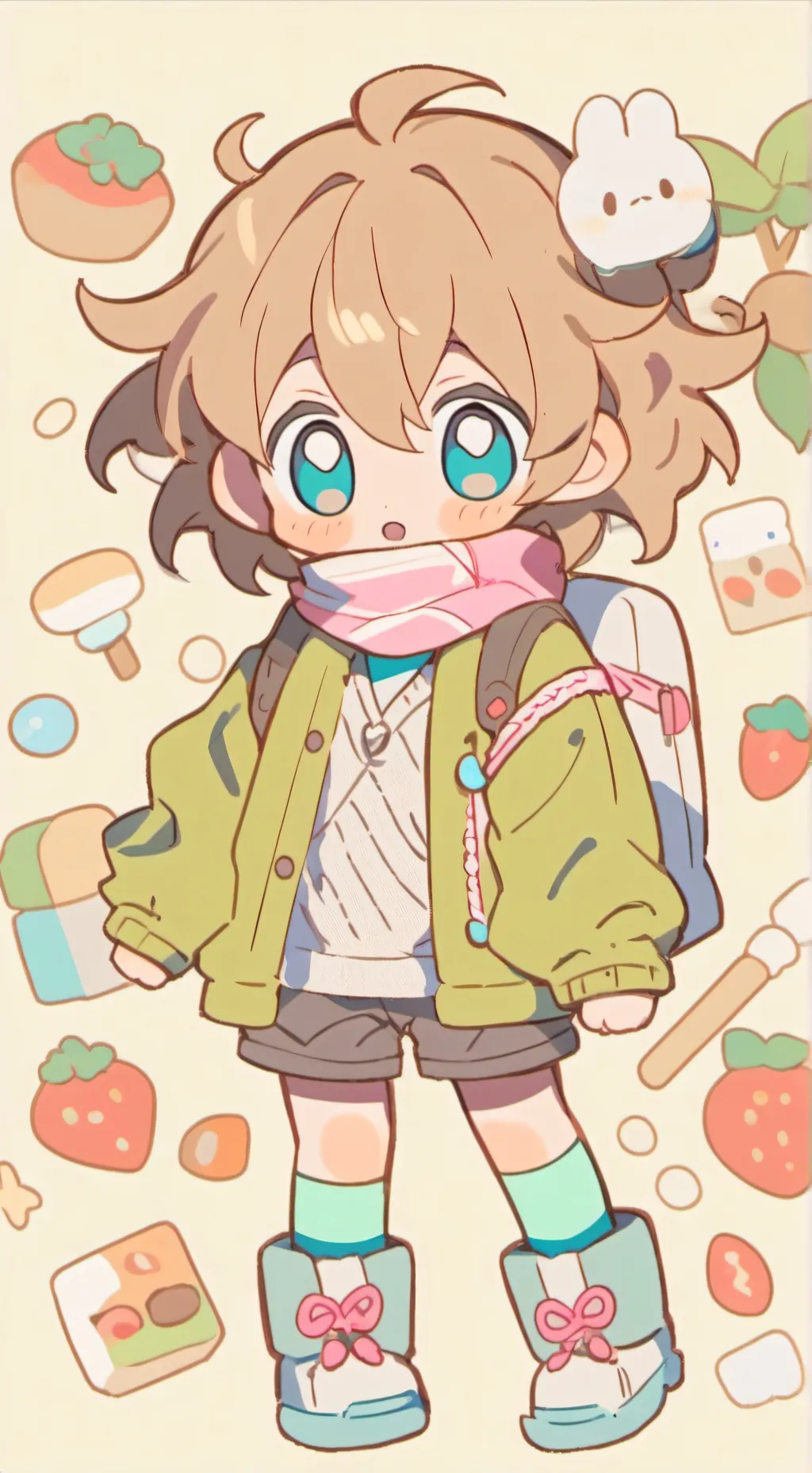 ai character: bebé en tu casa background