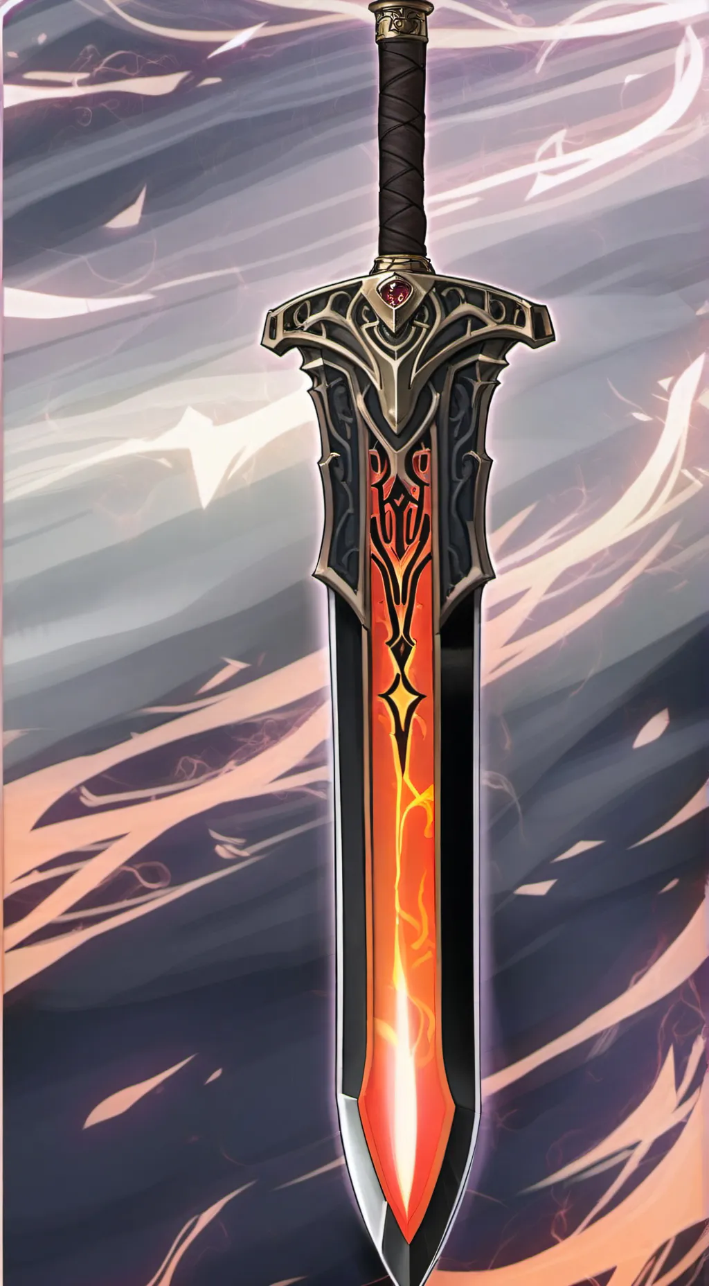 ai character: cursed sword background