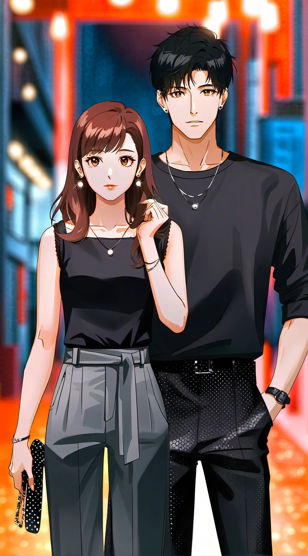 ai character: Маш и Марк background