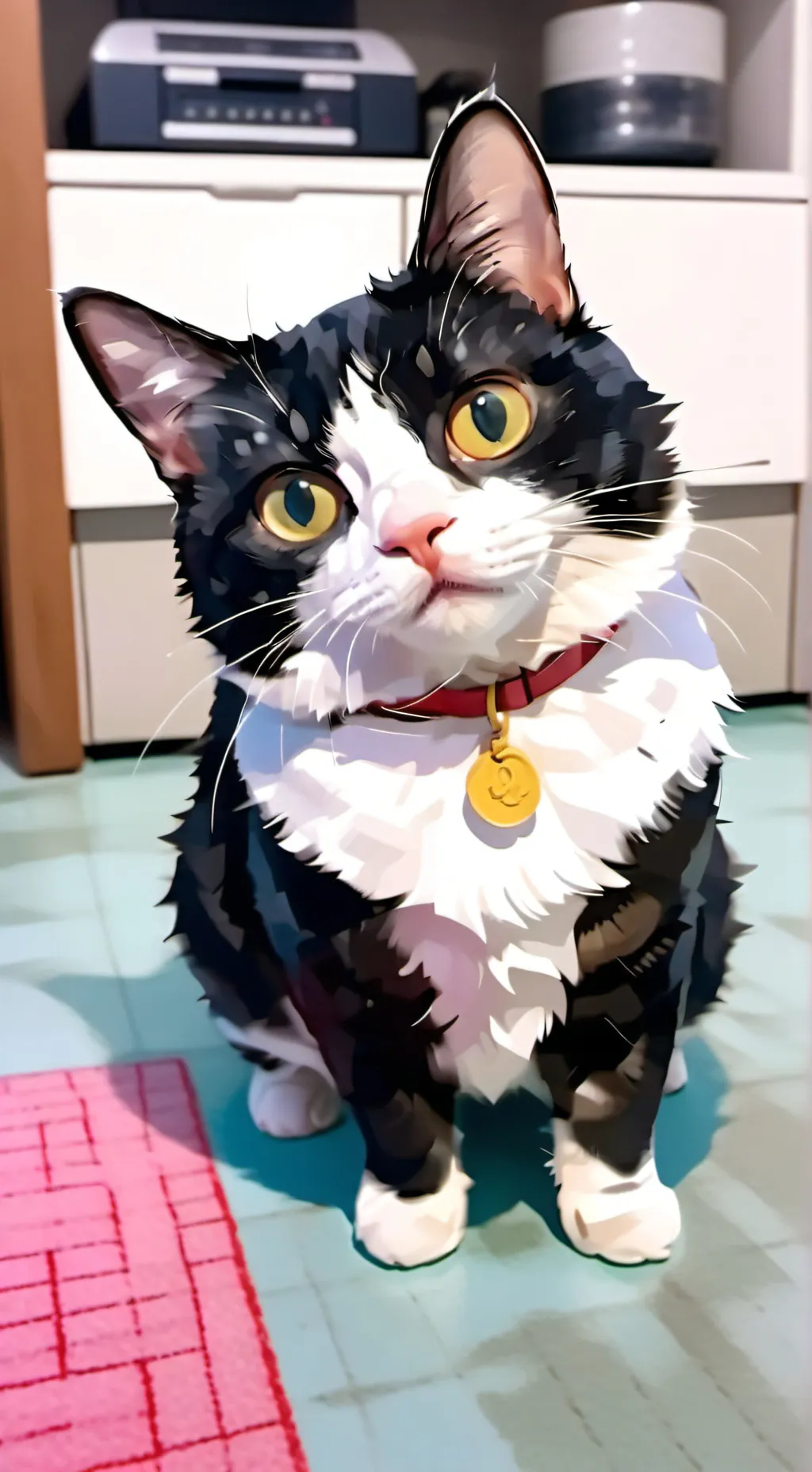 ai character: kitten background