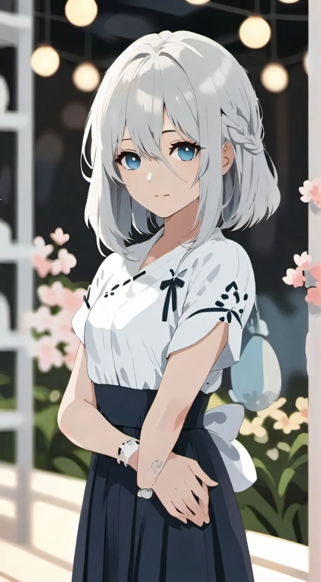 ai character: Léane  background