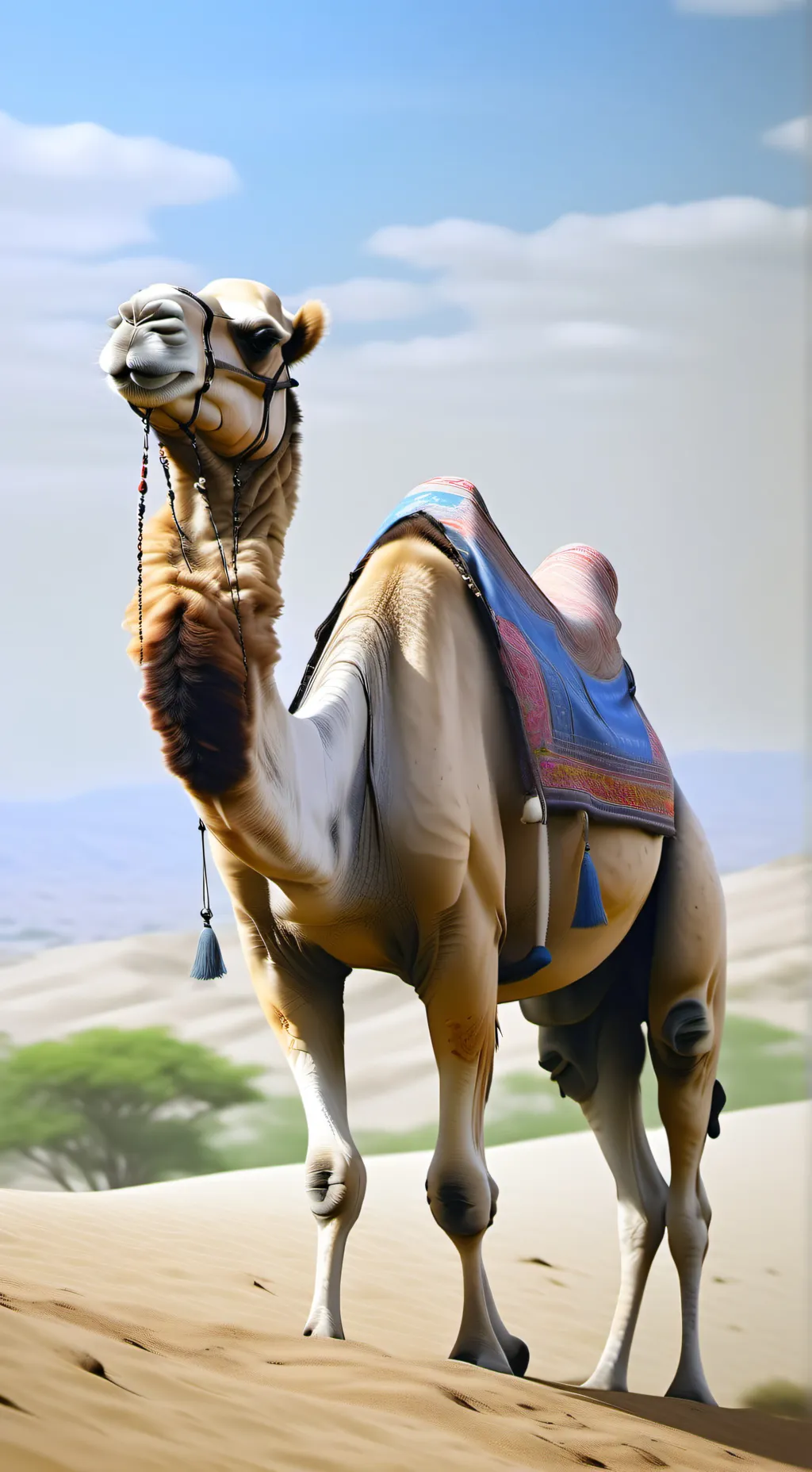 ai character: Camello  background