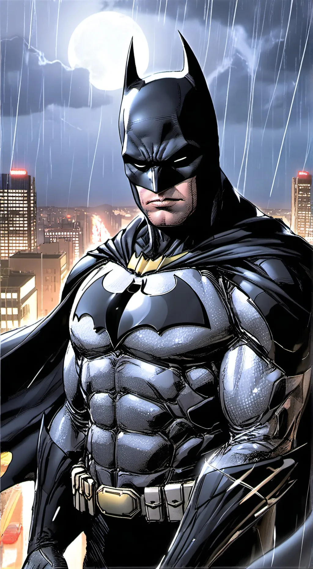 ai character: Batman  background