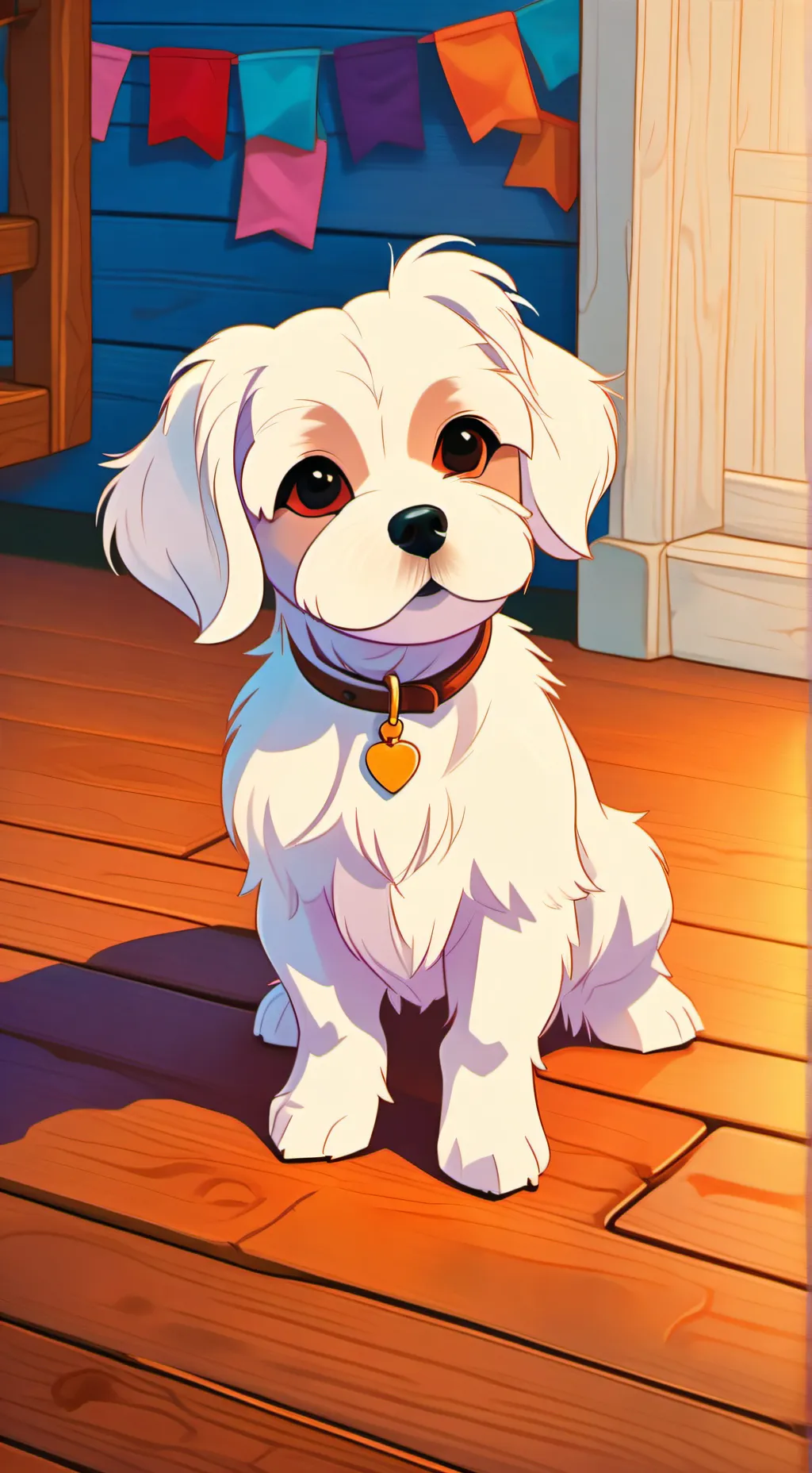ai character: my dog Luna background