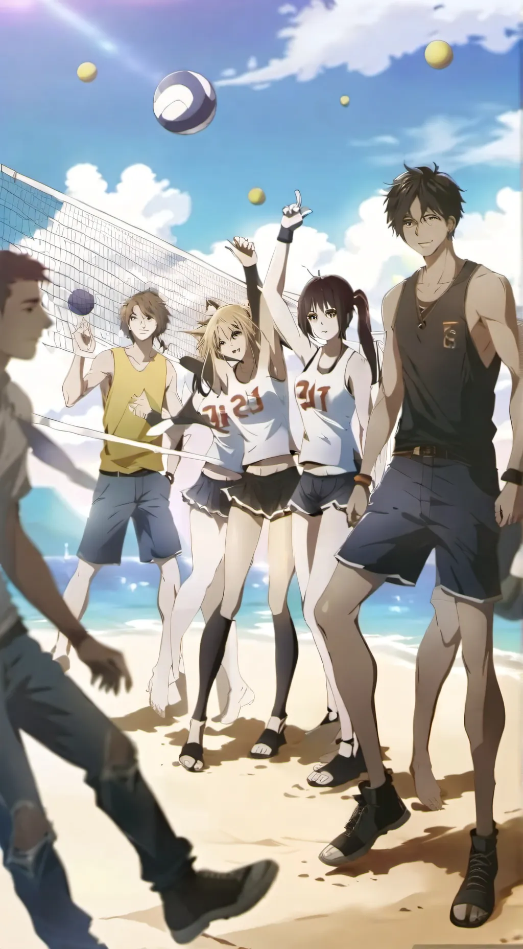 ai character: Volleyball Team background