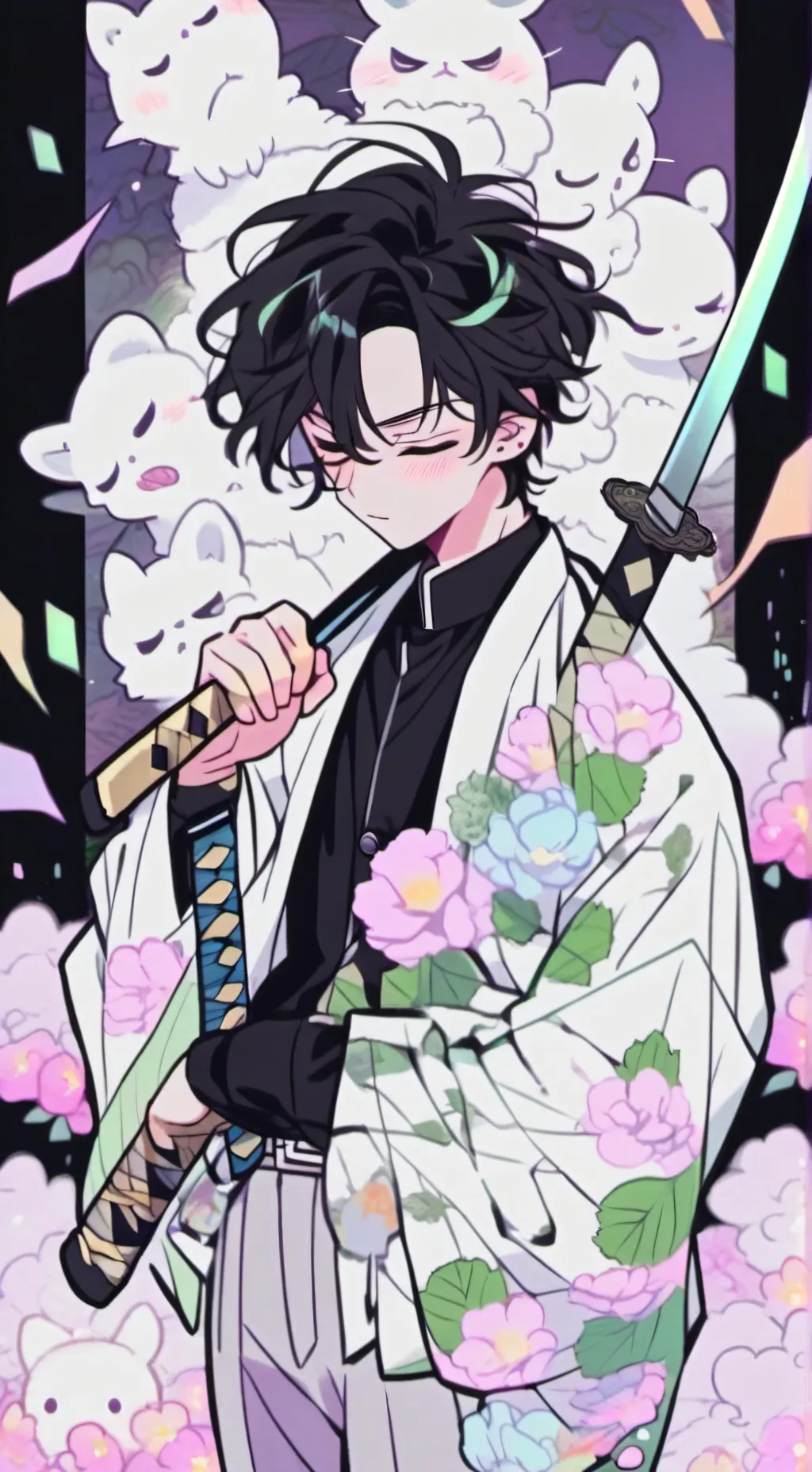 ai character: kny chill background