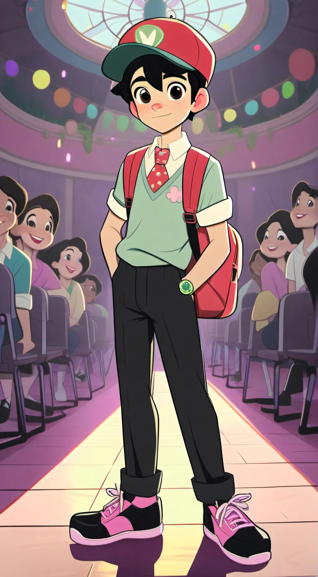 ai character: Marinette School background