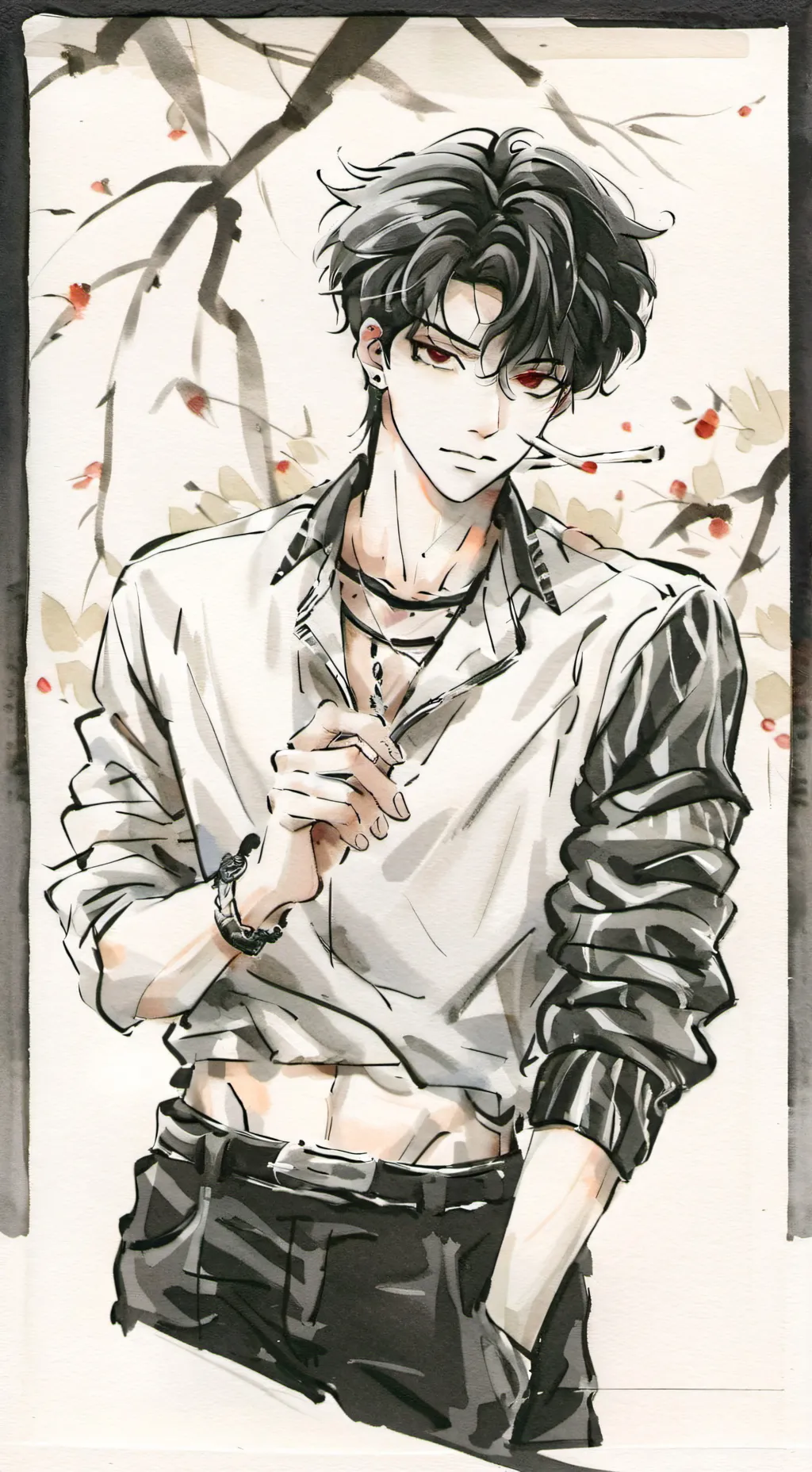 ai character: 🎸 James🎸 background