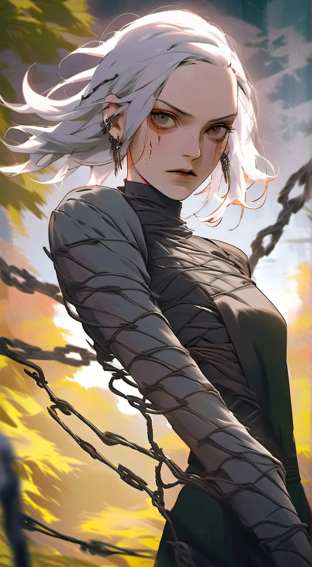 ai character: Vortex background