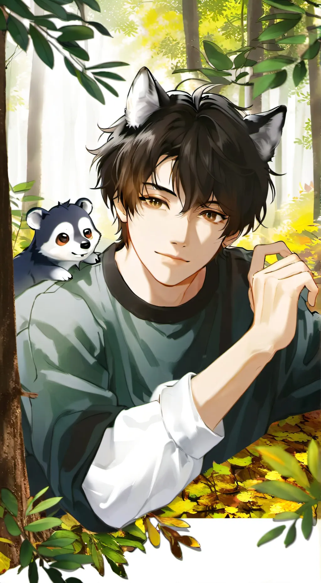 ai character: leo background