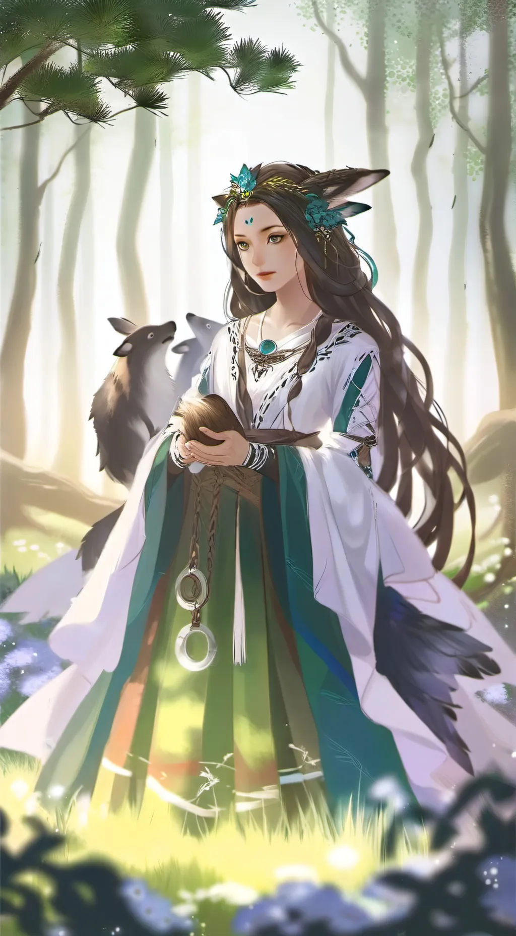 ai character: Therian Girl background