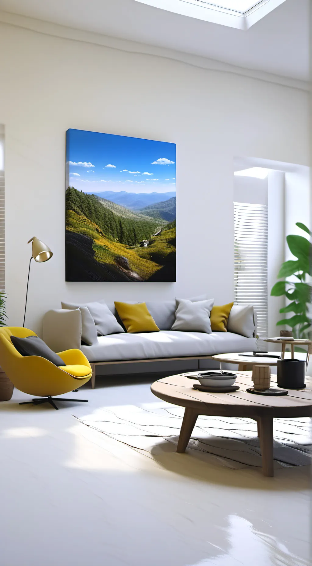 ai character: White Room background