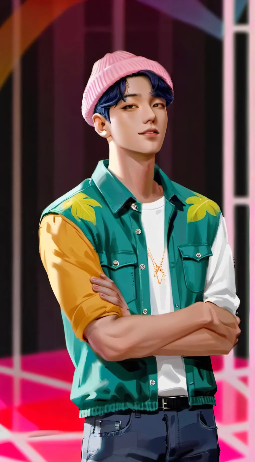 ai character: abby Saja background