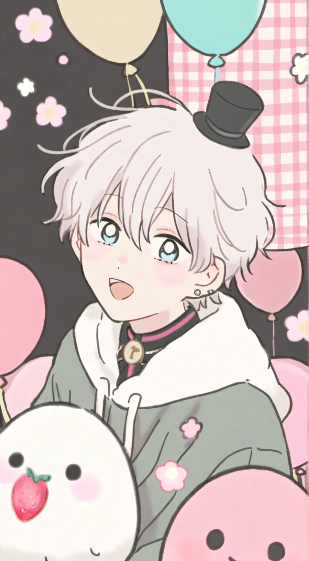 ai character: Gojo *crush* background