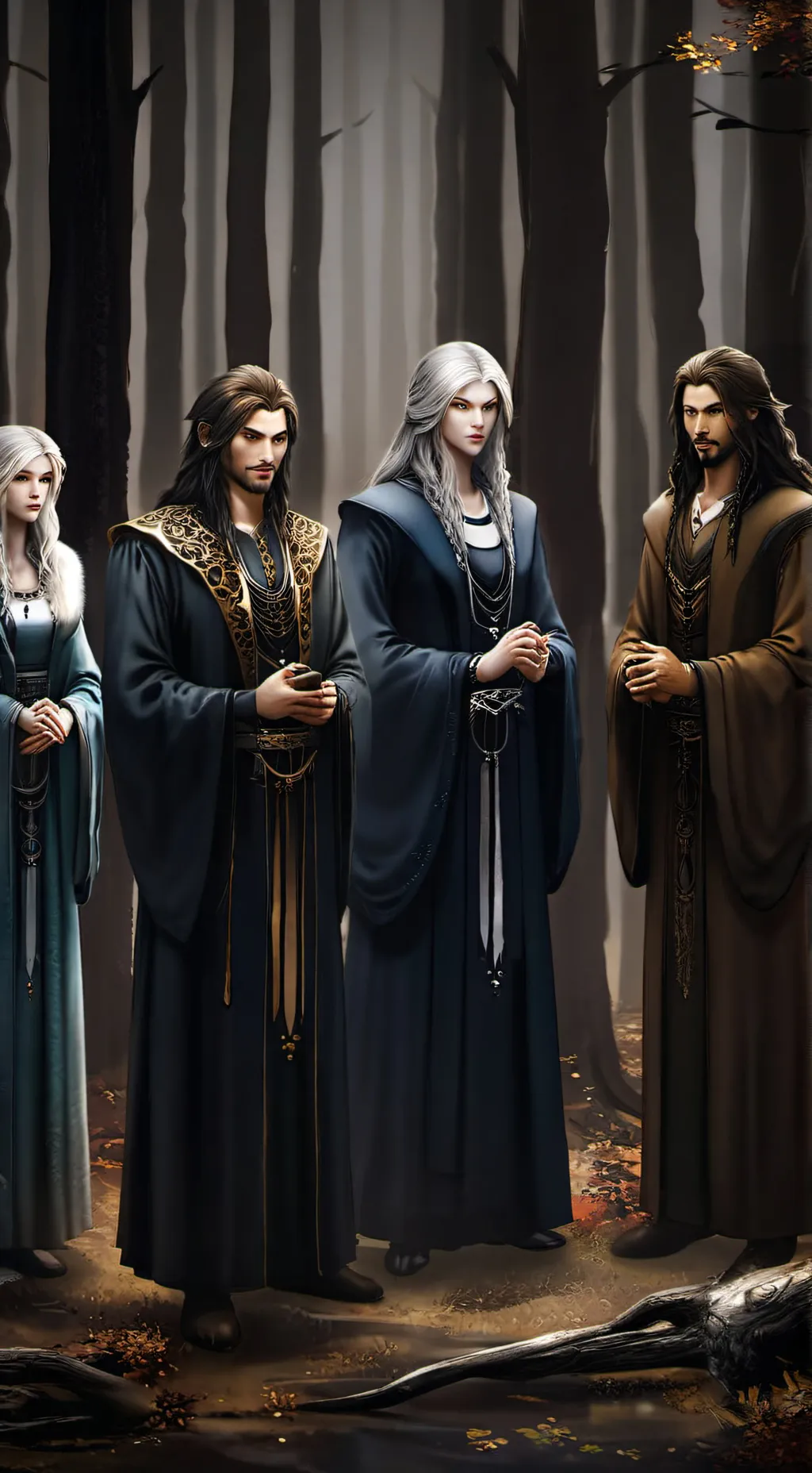 ai character: friendly wolf background